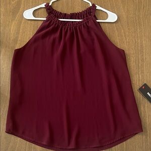 Dailylook Burgundy Sleeveless Blouse